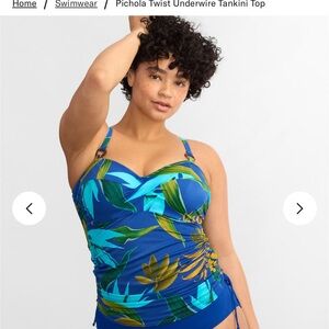 FANTASIE
Pichola Twist Underwire Tankini Top NWT